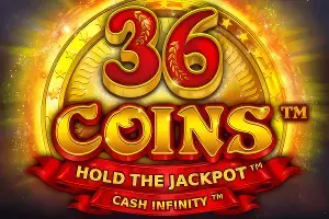 Automat 36 Coins - Glänzende Goldmünzen auf rotem Grund