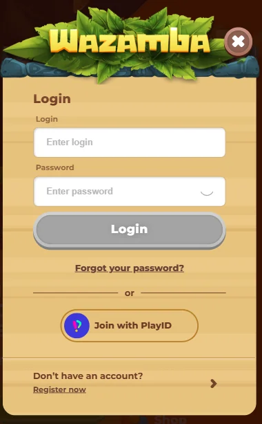 Besuchen Sie die Wazamba Webseite